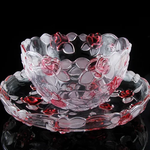 Large crystal glass compote European fashion creative living room dried fruit plate disc candy dish snack tray
Large crystal glass compote European fashion creative living room dried fruit plate disc candy dish snack tray