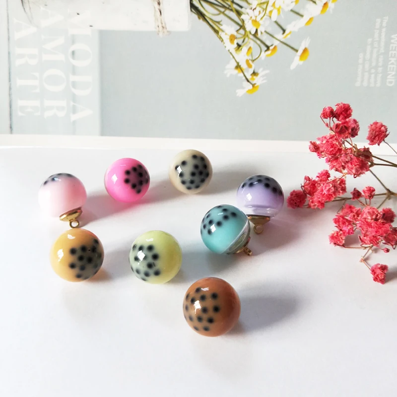 10pcs Transparent Round Pearl Milk Tea Resin Charms Kawaii Drink Bottle Pendants Earrings Finding DIY Jewelry Accessories FX018
10pcs Transparent Round Pearl Milk Tea Resin Charms Kawaii Drink Bottle Pendants Earrings Finding DIY Jewelry Accessories FX018