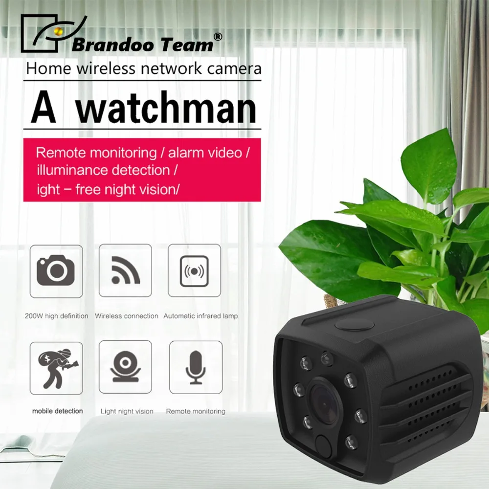 Brandoo H7 Wifi IP1080P HD DV Camera Infrared Body Mini Night Version Action with motion Sensor Camcorder | Безопасность и защита