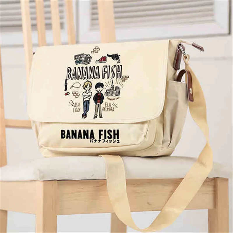 Banana Fish Anime Women's Satchel Schoolbags Fashion Ash Lynx Canvas Messenger Bag
Banana Fish Anime Women's Satchel Schoolbags Fashion Ash Lynx Canvas Messenger Bag