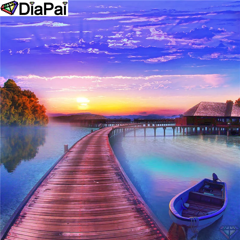 DiaPai Diamond Painting 5D DIY 100% Full Square/Round Drill "Bridge sunset boat" Diamond Embroidery Cross Stitch 3D Decor A23672
DiaPai Diamond Painting 5D DIY 100% Full Square/Round Drill "Bridge sunset boat" Diamond Embroidery Cross Stitch 3D Decor A23672