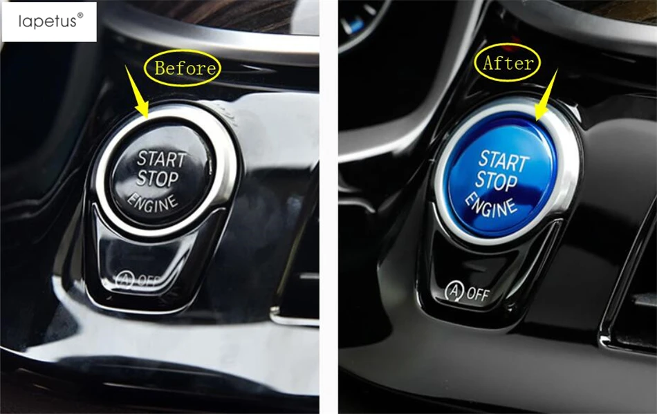 Lapetus Accessories For BMW 1 Series / 2 Series / 3 Series / 5 Series Start Stop Engine Push Button Frame Key Ring Cover Trim
Lapetus Accessories For BMW 1 Series / 2 Series / 3 Series / 5 Series Start Stop Engine Push Button Frame Key Ring Cover Trim