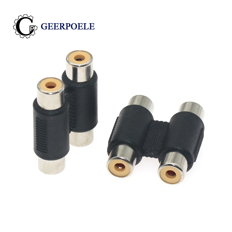 RCA Audio 2 Pin Female to Female Connectors Plastic Housing Stereo Audio Plug Channel Dual Connector DIY
RCA Audio 2 Pin Female to Female Connectors Plastic Housing Stereo Audio Plug Channel Dual Connector DIY