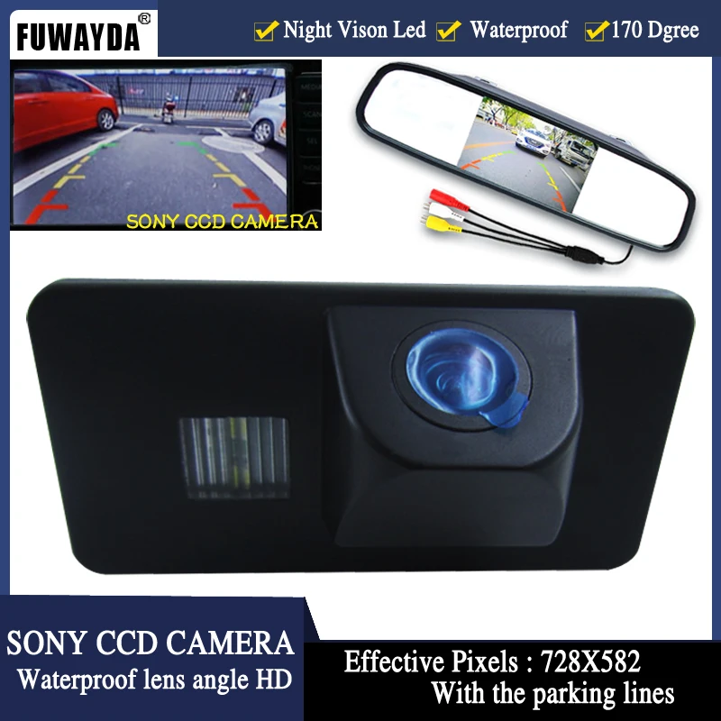 FUWAYDA SONYCCD Car RearView Reverse BackUp Parking Camera with mirror monitor for BMW E81 E87 E90 E91 E92 E60 E61 E62 E64 X5 X6
FUWAYDA SONYCCD Car RearView Reverse BackUp Parking Camera with mirror monitor for BMW E81 E87 E90 E91 E92 E60 E61 E62 E64 X5 X6