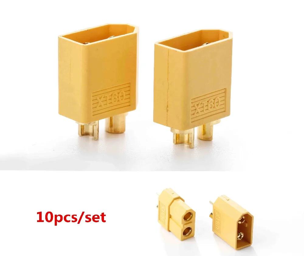 10pcs XT60 XT-60 Male Female Bullet Connectors Plugs For RC Lipo Battery (5 pair) Wholesale
10pcs XT60 XT-60 Male Female Bullet Connectors Plugs For RC Lipo Battery (5 pair) Wholesale
