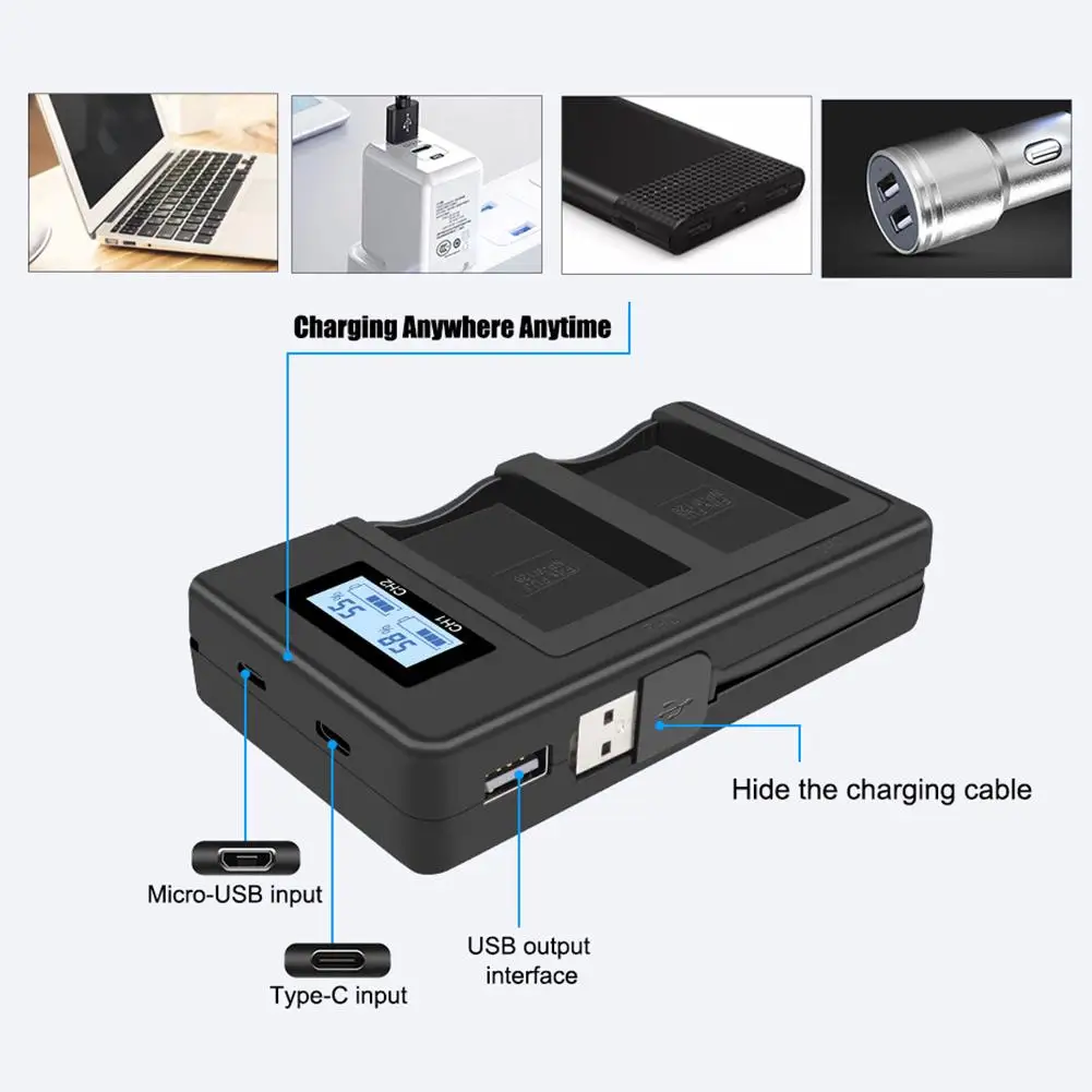Large capacity x2 1200mAh NP-W126 digital camera battery + USB charger for FUJIFILM NP-W126
Large capacity x2 1200mAh NP-W126 digital camera battery + USB charger for FUJIFILM NP-W126