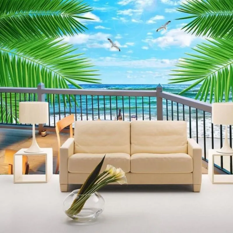 Beibehang Custom 3D photo wallpaper sea view beach coconut wall covered mural 3D living room bedroom background wallpaper
Beibehang Custom 3D photo wallpaper sea view beach coconut wall covered mural 3D living room bedroom background wallpaper
