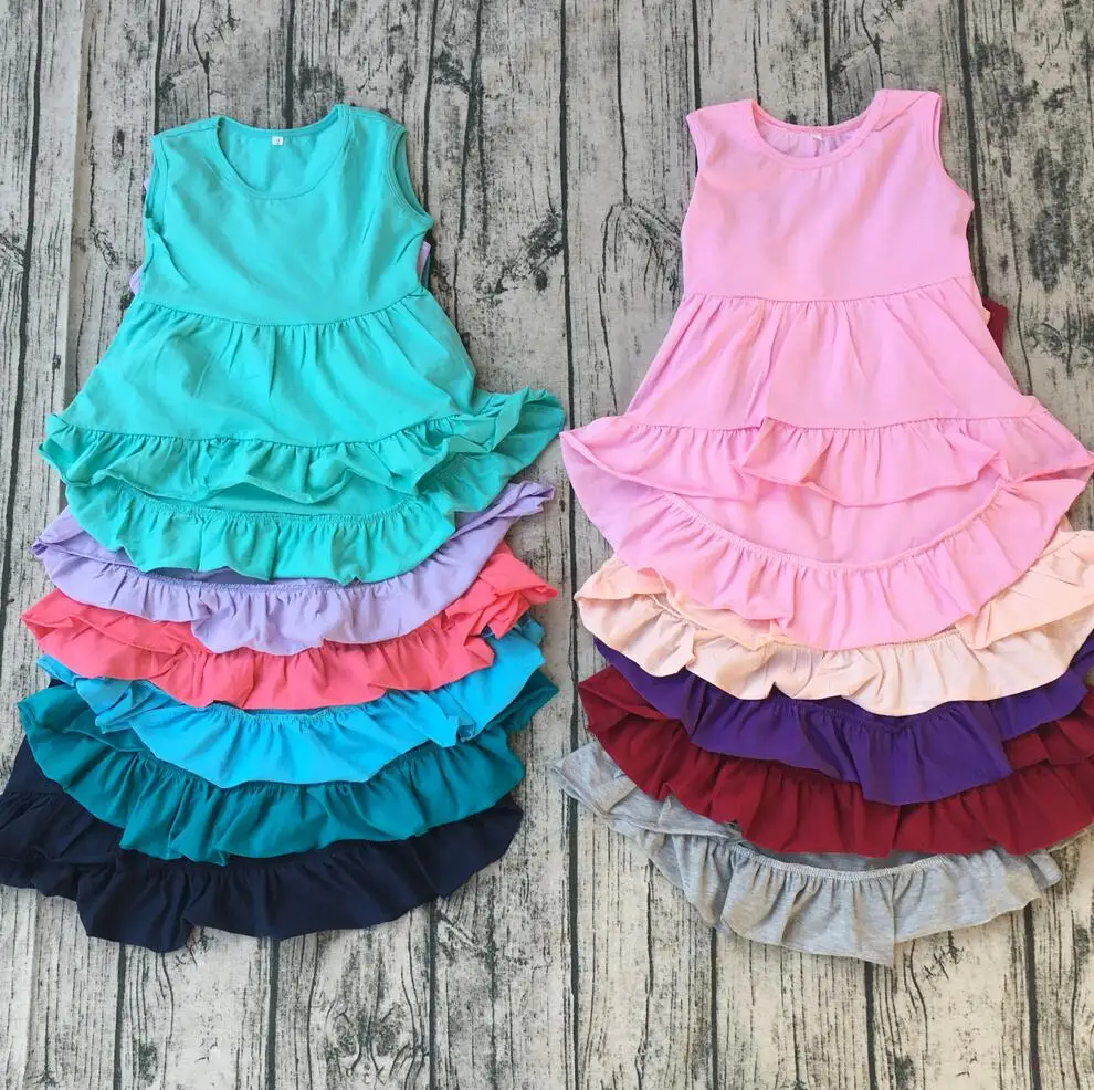 Summer Solid Color Baby Gilrs Sleeveless Tunic Dress Boutique Children High Low Top Dress Kids
Summer Solid Color Baby Gilrs Sleeveless Tunic Dress Boutique Children High Low Top Dress Kids