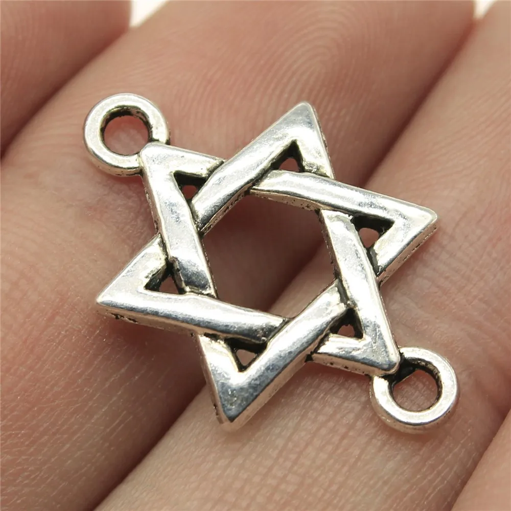 WYSIWYG 10pcs 25x16mm Star Of David Charms Connector Star Of David Connector For Jewelry Making Star Of David Connector Charms
WYSIWYG 10pcs 25x16mm Star Of David Charms Connector Star Of David Connector For Jewelry Making Star Of David Connector Charms