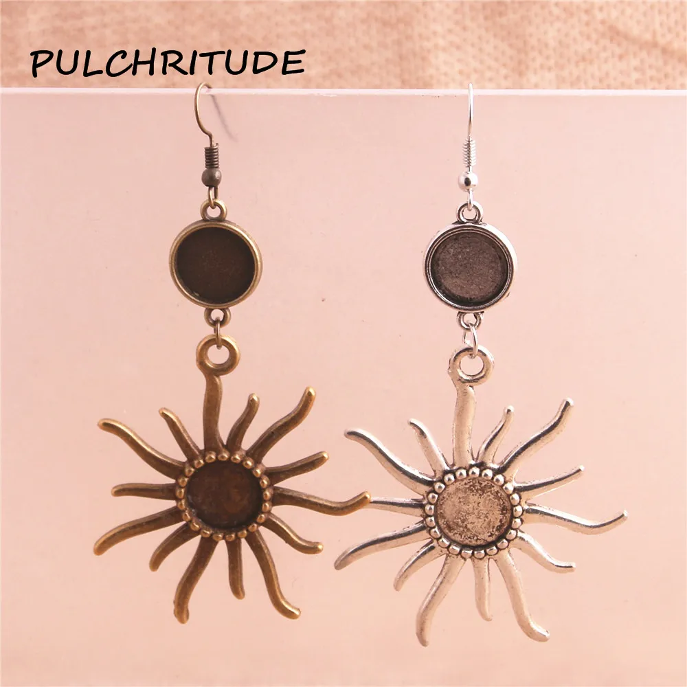 PULCHRITUDE 6 шт./лот металлического сплава эвакуатор Цвета солнце Форма кабошон