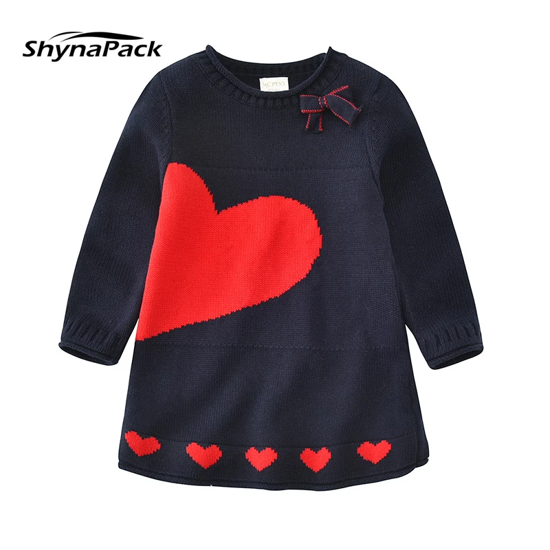 99% Cotton Knitted A-line Casual Dress Love Embroidery Princess O Neck Children Clothing Dresses For Girl Age 3-6
99% Cotton Knitted A-line Casual Dress Love Embroidery Princess O Neck Children Clothing Dresses For Girl Age 3-6