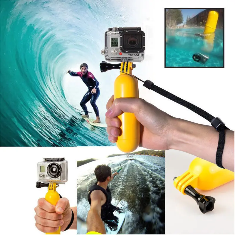 2016 GoPro аксессуары Selfie Stick Ручной штатив поплавок Плавная полюс для SJ5000 SJ4000 экшн