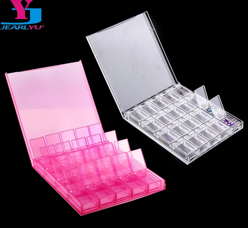 New Design 20 Slots Nail Storage Box Empty Acrylic Rectangle Pink Clear Display Nagels Spulletjes Manicure Nail Art Accessoires
New Design 20 Slots Nail Storage Box Empty Acrylic Rectangle Pink Clear Display Nagels Spulletjes Manicure Nail Art Accessoires