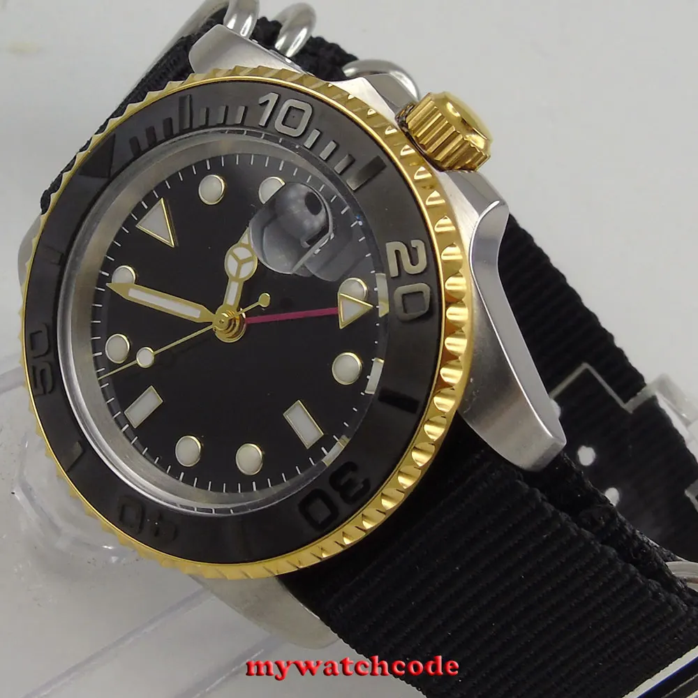 40mm bliger sterile dial date window Sapphire Glass GMT Automatic mens Watch
40mm bliger sterile dial date window Sapphire Glass GMT Automatic mens Watch