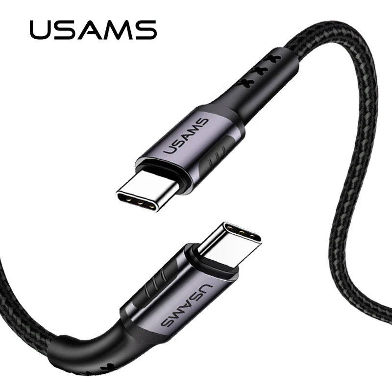 Фото 3A Тип usb C USB кабель для samsung Galaxy S9 плюс USAMS Поддержка PD QC3.0 Quick Charge huawei P20