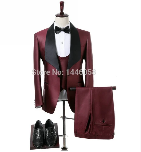 Handsome Groomsmen Wool blend Groom Tuxedos Mens Wedding Dress Man Jacket Blazer Prom Dinner (Jacket+Pants+Tie+Vest) A151
Handsome Groomsmen Wool blend Groom Tuxedos Mens Wedding Dress Man Jacket Blazer Prom Dinner (Jacket+Pants+Tie+Vest) A151