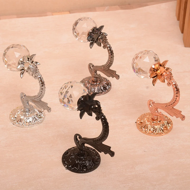 Hco-friendly plated process Quality crystal+metal dragon design curtain/cloth hooks tieback holdback can order of mixed color
Hco-friendly plated process Quality crystal+metal dragon design curtain/cloth hooks tieback holdback can order of mixed color