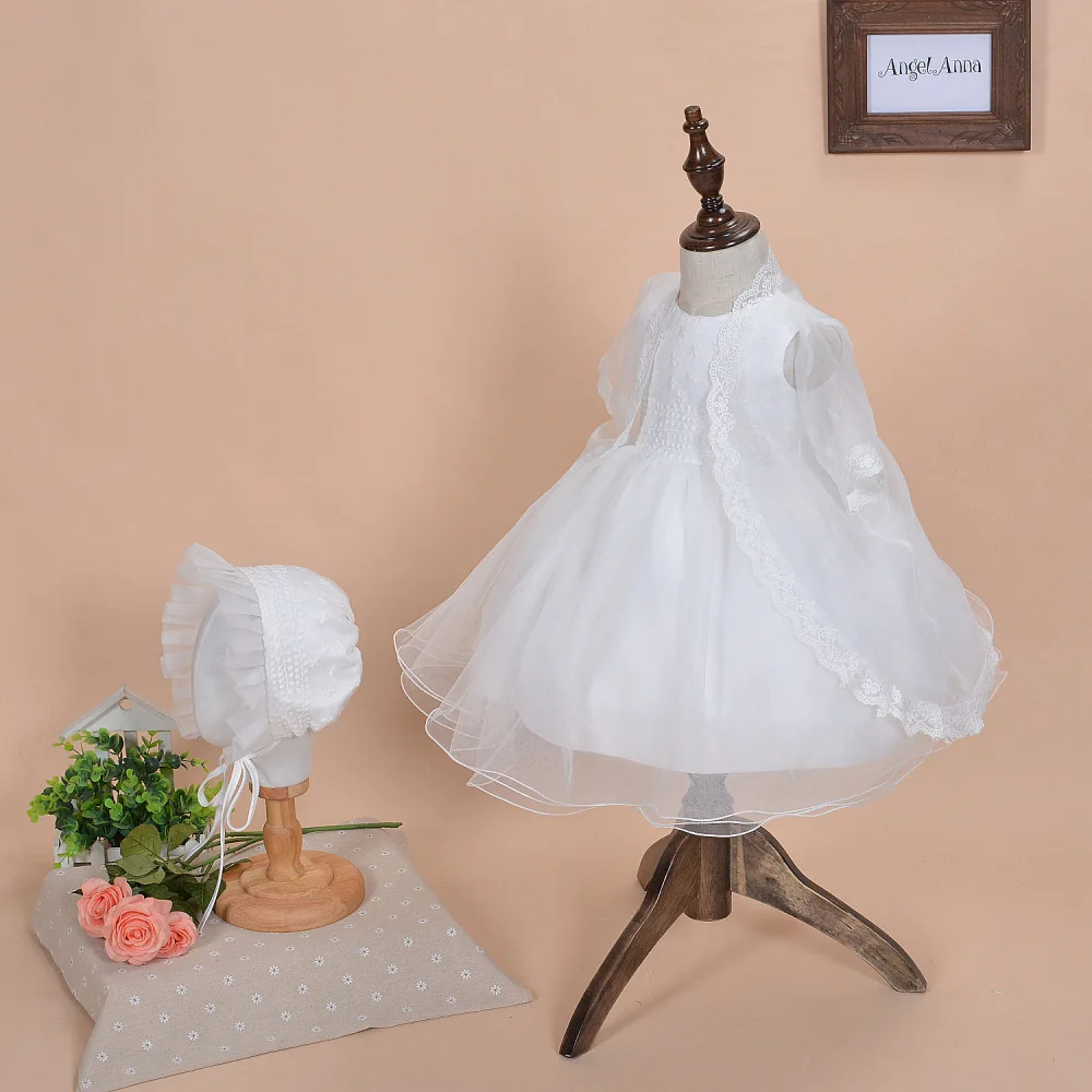 2016 Summer New Baby Girl Dress 1 Year Birthday Dress 3pcs/set Infant Baptism Dress ivory Christening Gowns for Kids 3-18M
2016 Summer New Baby Girl Dress 1 Year Birthday Dress 3pcs/set Infant Baptism Dress ivory Christening Gowns for Kids 3-18M