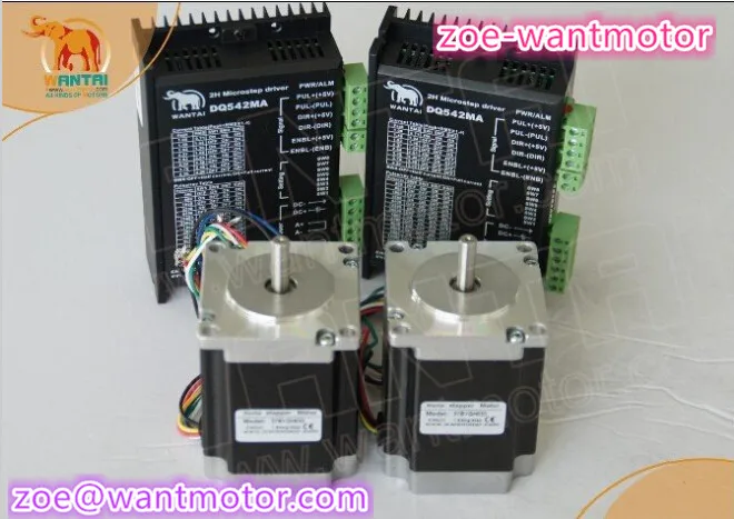 Great CNC! Wantai 2 Axis Nema23 Stepper Motor 57BYGH603 287oz-in+Driver DQ542MA 4.2A 50V 125Micro CNC Mill Cut Laser Milling
Great CNC! Wantai 2 Axis Nema23 Stepper Motor 57BYGH603 287oz-in+Driver DQ542MA 4.2A 50V 125Micro CNC Mill Cut Laser Milling
