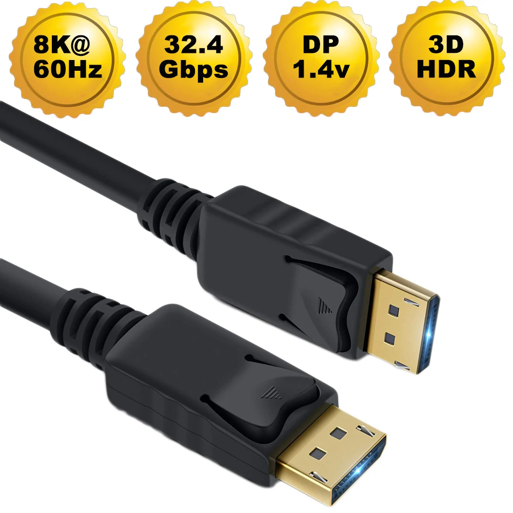 2020 Best Displayport 1.4 Cable Video Audio Displayport 1.4V DP 1.4 To DP 1.4 Cable 4K 144Hz 8K DP 1.4 Cable For HDTV Projector
2020 Best Displayport 1.4 Cable Video Audio Displayport 1.4V DP 1.4 To DP 1.4 Cable 4K 144Hz 8K DP 1.4 Cable For HDTV Projector