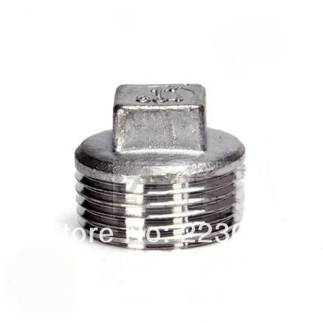 New Arrival SS304 Stainless steel Square Head Pipe fitting Plug 1/2" Malleable male threaded 10pcs/lot
New Arrival SS304 Stainless steel Square Head Pipe fitting Plug 1/2" Malleable male threaded 10pcs/lot