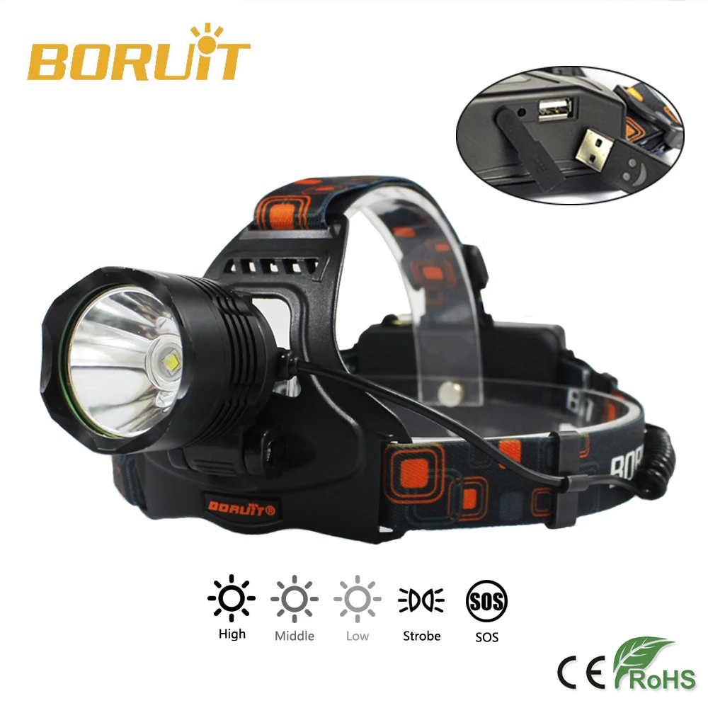 Boruit 2500LM XM-L2 LED Headlight Headlamp Head Torch USB Lamp+AC Charger+2X18650 Battery Camping Fishing Cycling Rock Climbing
Boruit 2500LM XM-L2 LED Headlight Headlamp Head Torch USB Lamp+AC Charger+2X18650 Battery Camping Fishing Cycling Rock Climbing