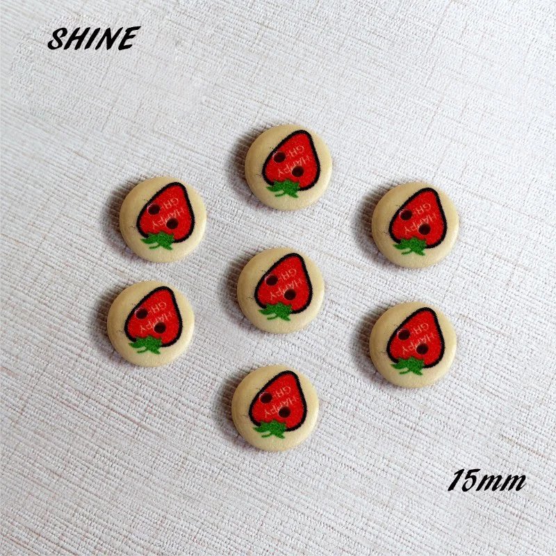 Wooden Sewing Buttons Scrapbooking Round Two Holes Strawberry Pattern 15mm Dia. 50PCs Costura Botones Decorate bottoni botoes
Wooden Sewing Buttons Scrapbooking Round Two Holes Strawberry Pattern 15mm Dia. 50PCs Costura Botones Decorate bottoni botoes