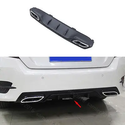 Черный подходит для Honda Civic 2016 2017 задний бампер диффузор с декоративными