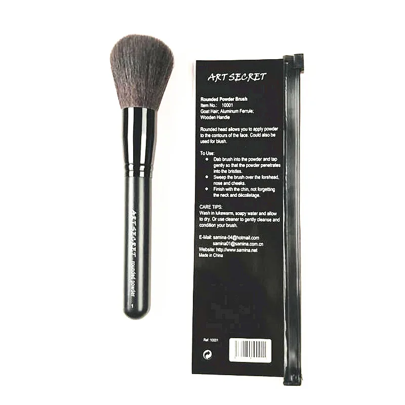 Artsecret Brand #10001 High Quality Powder Brush Cheek Fine Soft Goat Hair Black Handle Pro Makeup Cosmetic Tool
Artsecret Brand #10001 High Quality Powder Brush Cheek Fine Soft Goat Hair Black Handle Pro Makeup Cosmetic Tool