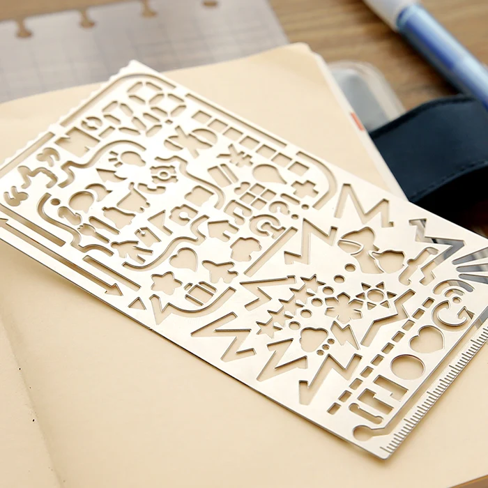 Harphia Multi-function drawing graffiti hand ruler, metal hollow pattern ruler, geometric design ruler
Harphia Multi-function drawing graffiti hand ruler, metal hollow pattern ruler, geometric design ruler