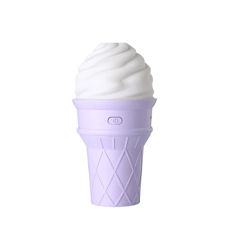 DEKAXI Mini USB aroma humidifier 90ml aromatherapy ice cream LED electric essential oil diffuser creative sprayer | Бытовая техника
