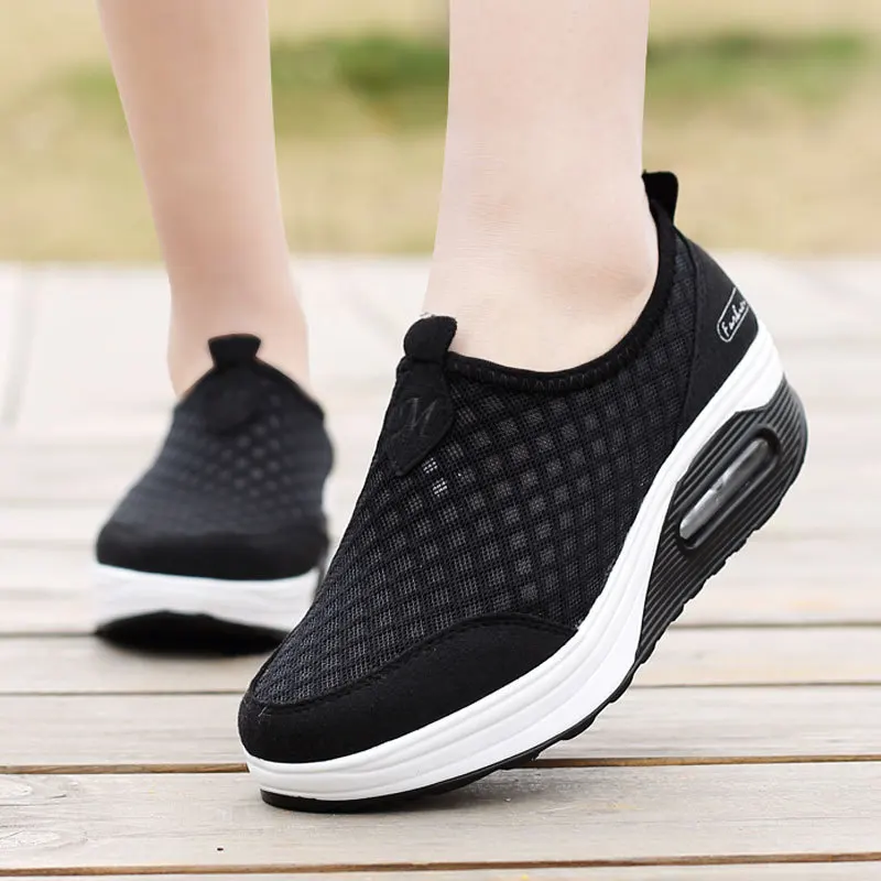 Women Shoes Spring New Solid Color Slip On Cusual Breathable Mesh Sneakers Female Wedges Walking Sport Shoes Couple Fashion
Women Shoes Spring New Solid Color Slip On Cusual Breathable Mesh Sneakers Female Wedges Walking Sport Shoes Couple Fashion