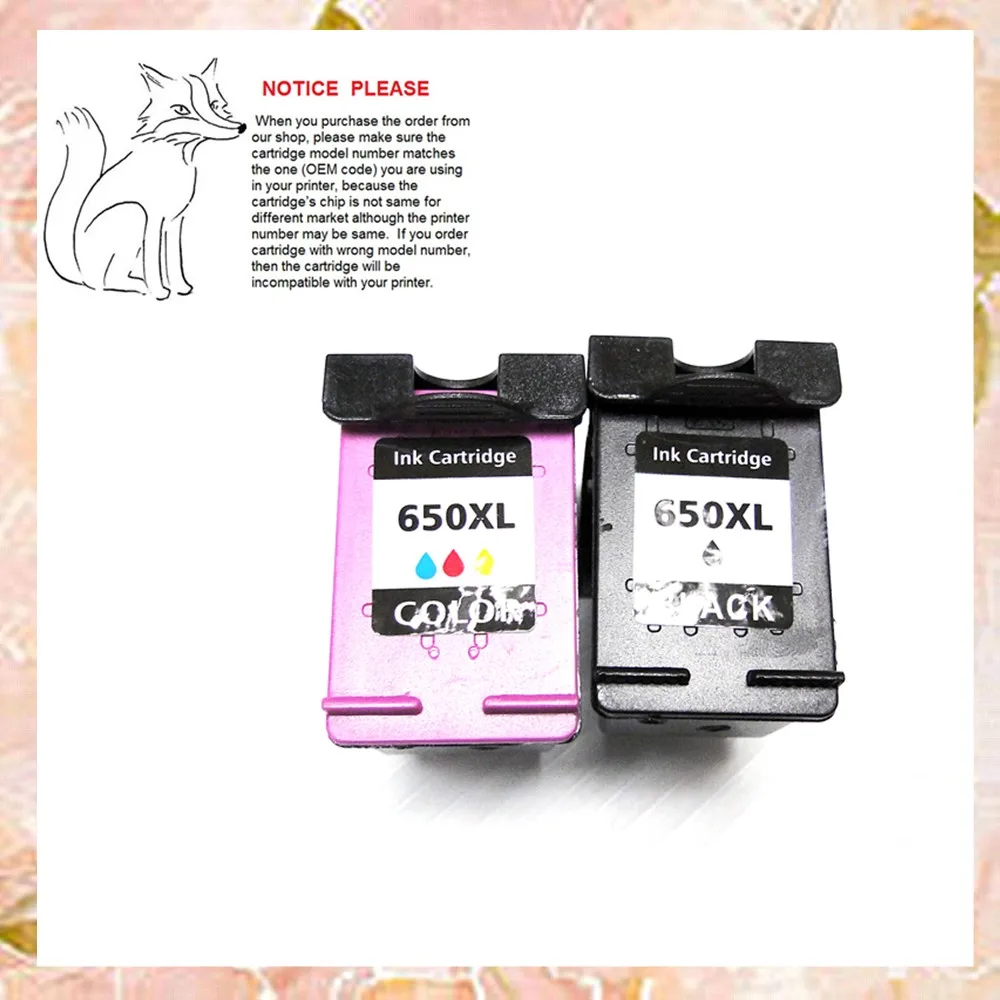 YOTAT Remanufactured ink cartridge for HP650 HP650XL for HP Deskjet Ink Advantage 1015 1515 2515 2545 2645 3515 3545 4515 4645
YOTAT Remanufactured ink cartridge for HP650 HP650XL for HP Deskjet Ink Advantage 1015 1515 2515 2545 2645 3515 3545 4515 4645