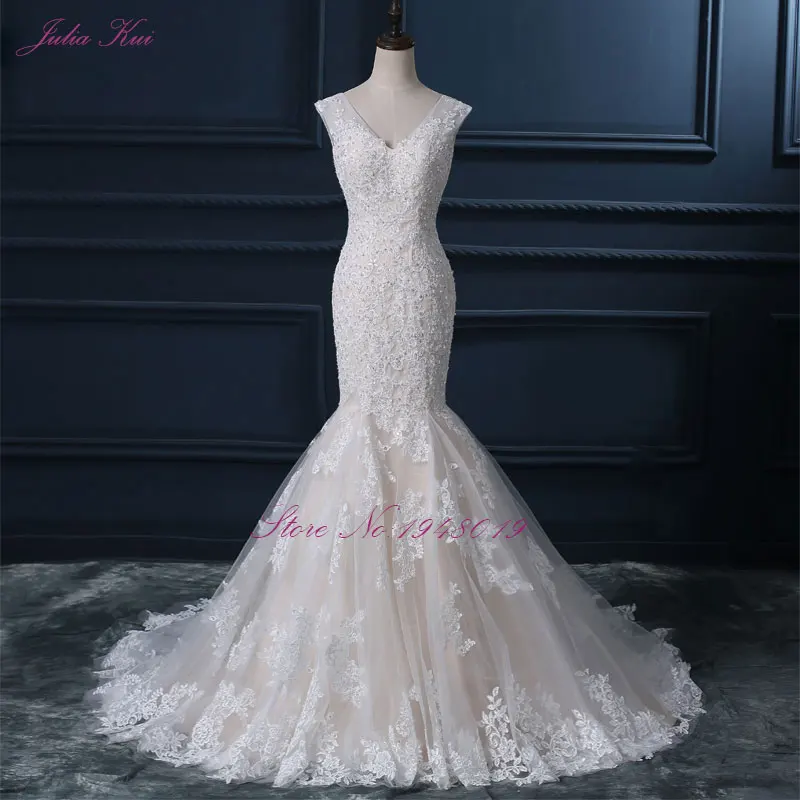 Juila Kui 100% Real Photos V-Neckline Mermaid Wedding Dress Gorgeous Sequined Beads Wedding Gowns Bride Dresses Vestido De Noiva
Juila Kui 100% Real Photos V-Neckline Mermaid Wedding Dress Gorgeous Sequined Beads Wedding Gowns Bride Dresses Vestido De Noiva