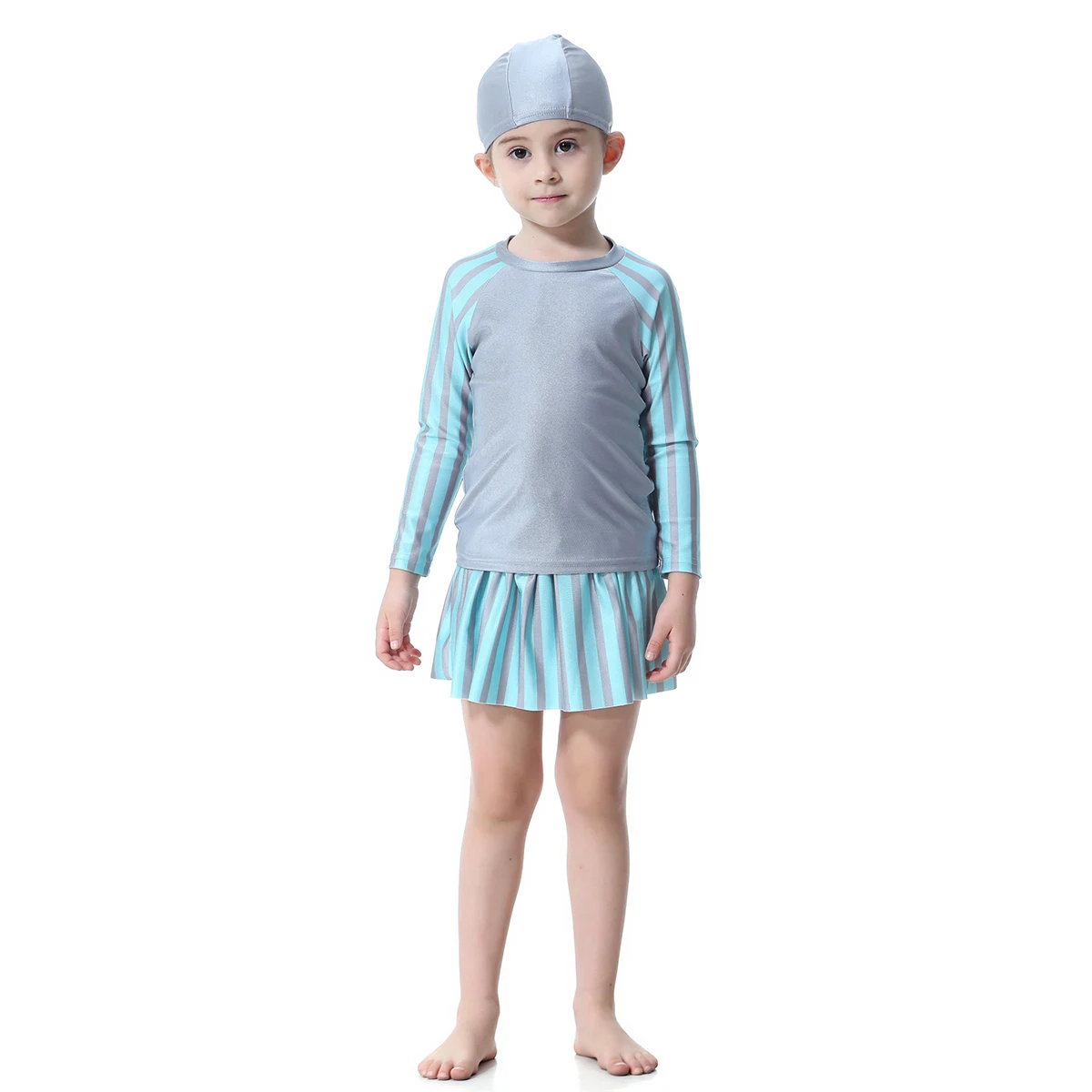 Long Sleeved Muslim Swimwear Girls Burkini Islamic Swimsuit for Kids Conservative Separate Female Modesty Swim Wear Hijab Mayo
Long Sleeved Muslim Swimwear Girls Burkini Islamic Swimsuit for Kids Conservative Separate Female Modesty Swim Wear Hijab Mayo