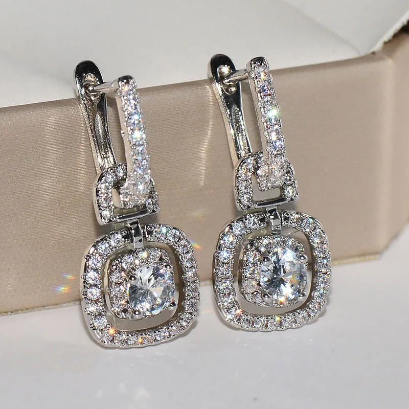 choucong Hollow Drop earring Pave AAAAA cz Real 925 Sterling silver Party Wedding Dangle Earrings for women Statement jewelry
choucong Hollow Drop earring Pave AAAAA cz Real 925 Sterling silver Party Wedding Dangle Earrings for women Statement jewelry