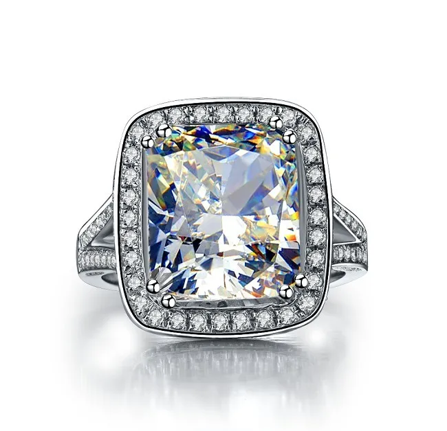 8CT Gorgeous Big Ring Cushion Brand Quality 11*13 Solid White Gold Diamond Ring for Women Engagement Classic Jewelry
8CT Gorgeous Big Ring Cushion Brand Quality 11*13 Solid White Gold Diamond Ring for Women Engagement Classic Jewelry