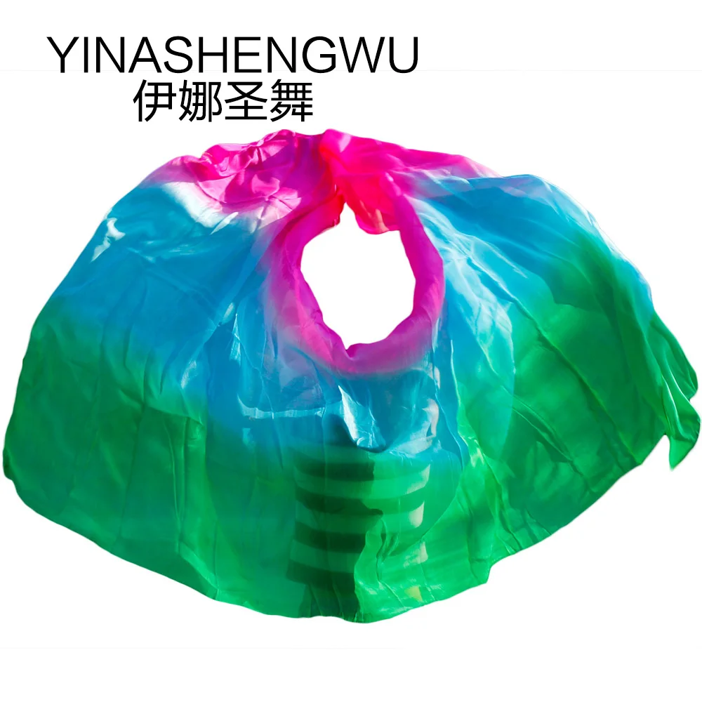 New Pure Silk Belly Dance Veils Belly Dance Scarf Silk Veils Practice Stage Performance rose+turquoise+green
New Pure Silk Belly Dance Veils Belly Dance Scarf Silk Veils Practice Stage Performance rose+turquoise+green