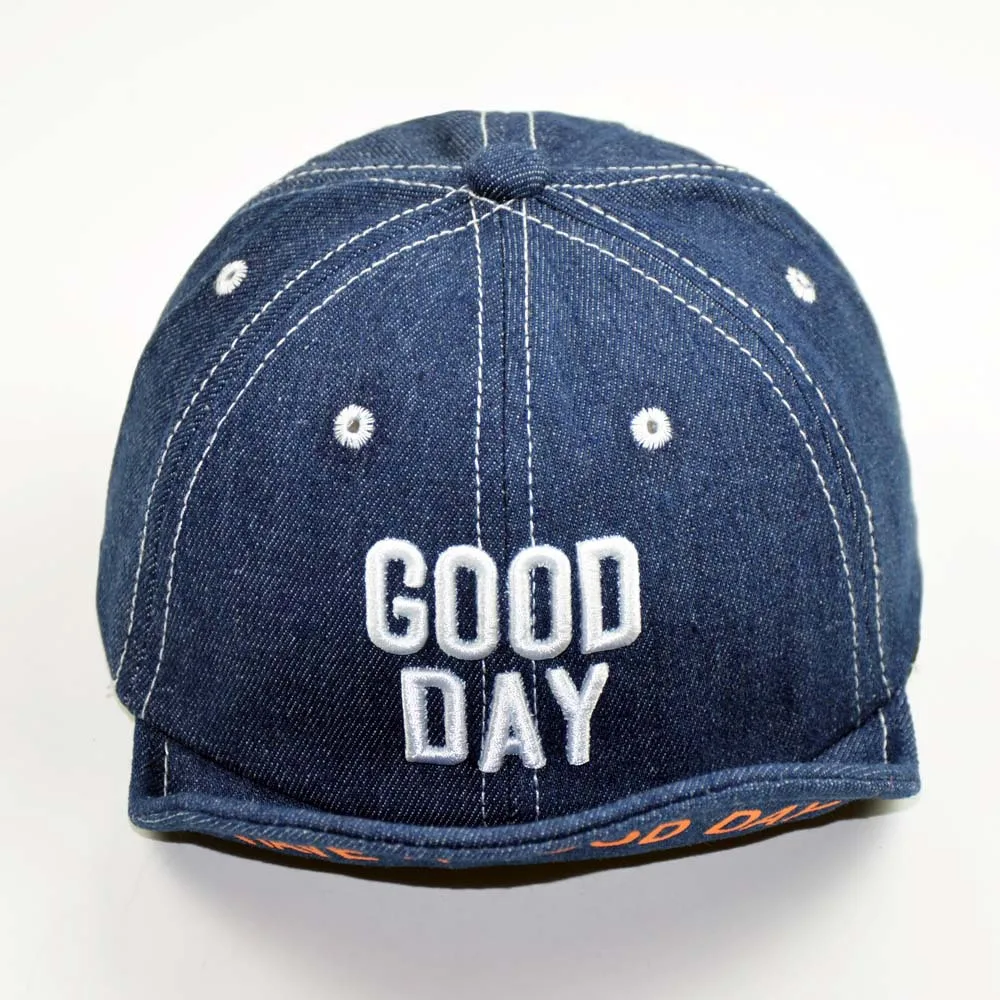 Summer Baby Boy Soft Brim Denim Baseball Cap Letter Good Day Sun Hat For Toddler Boys Bonnet
Summer Baby Boy Soft Brim Denim Baseball Cap Letter Good Day Sun Hat For Toddler Boys Bonnet