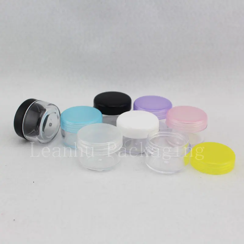 5g X 120 empty round transparent cream Mini plastic bottles jars containers with colored lids for cosmetic packaging,cream jar
5g X 120 empty round transparent cream Mini plastic bottles jars containers with colored lids for cosmetic packaging,cream jar