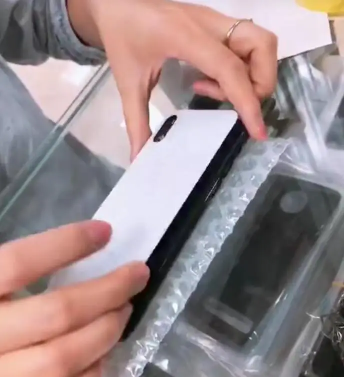 Для iPhone XS/XS MAX ЖК-задняя крышка из стекла с большим отверстием для камеры (не нужно