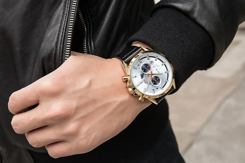 CURREN Fashion Sports Watch Chronograph Leather Top Brand Luxury Watches Quartz Wristwatch Business Calendar Clock for Men
CURREN Fashion Sports Watch Chronograph Leather Top Brand Luxury Watches Quartz Wristwatch Business Calendar Clock for Men