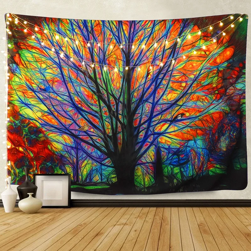 Fashion Tapestry Colorful Tree Tapestry Psychedelic Style Bohemian Mandala Decorative Hippie Tapestry Home Decor
Fashion Tapestry Colorful Tree Tapestry Psychedelic Style Bohemian Mandala Decorative Hippie Tapestry Home Decor