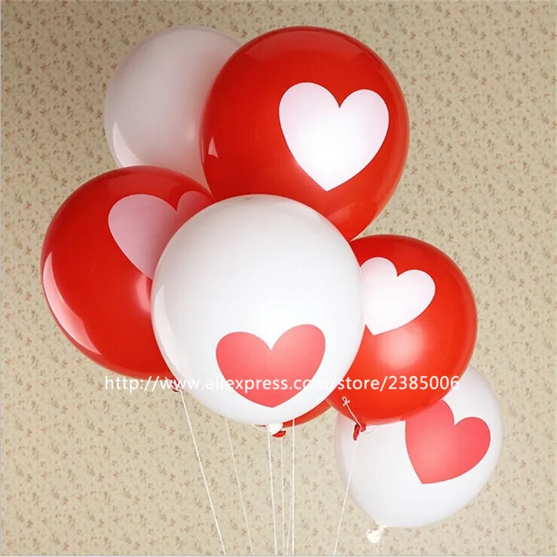 500pcs/lot Romantic 12 Inches 2.8g red/white Heart Love Latex Balloons Wedding Birthday Party Valentines Day For Decoration
500pcs/lot Romantic 12 Inches 2.8g red/white Heart Love Latex Balloons Wedding Birthday Party Valentines Day For Decoration