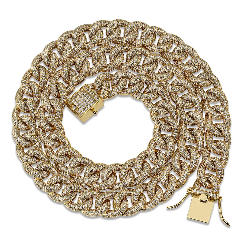 Hip Hop Micro Pave AAA Cubic Zirconia Round Cuban Miami Chain Necklaces Gold Color CZ Stone Cuban Link Chain Men Rapper Jewelry
Hip Hop Micro Pave AAA Cubic Zirconia Round Cuban Miami Chain Necklaces Gold Color CZ Stone Cuban Link Chain Men Rapper Jewelry