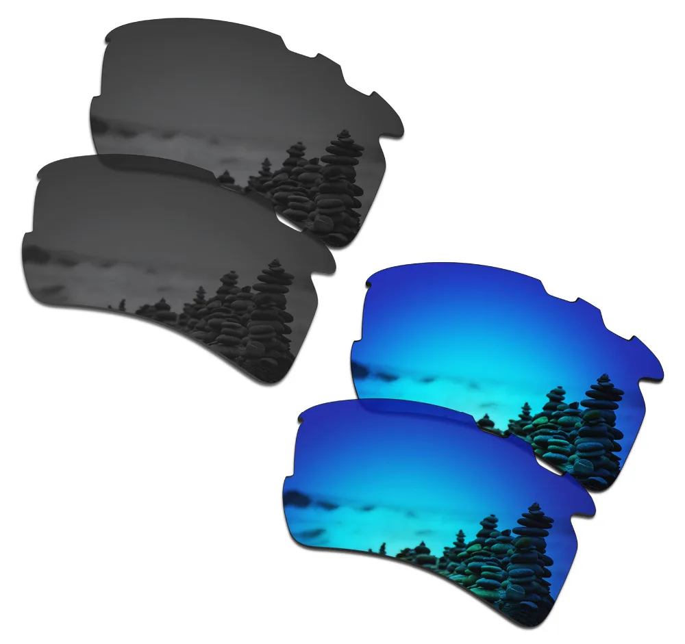 SmartVLT 2 Pairs Polarized Sunglasses Replacement Lenses for Oakley Flak 2.0 XL Vented Stealth Black and Ice Blue
SmartVLT 2 Pairs Polarized Sunglasses Replacement Lenses for Oakley Flak 2.0 XL Vented Stealth Black and Ice Blue
