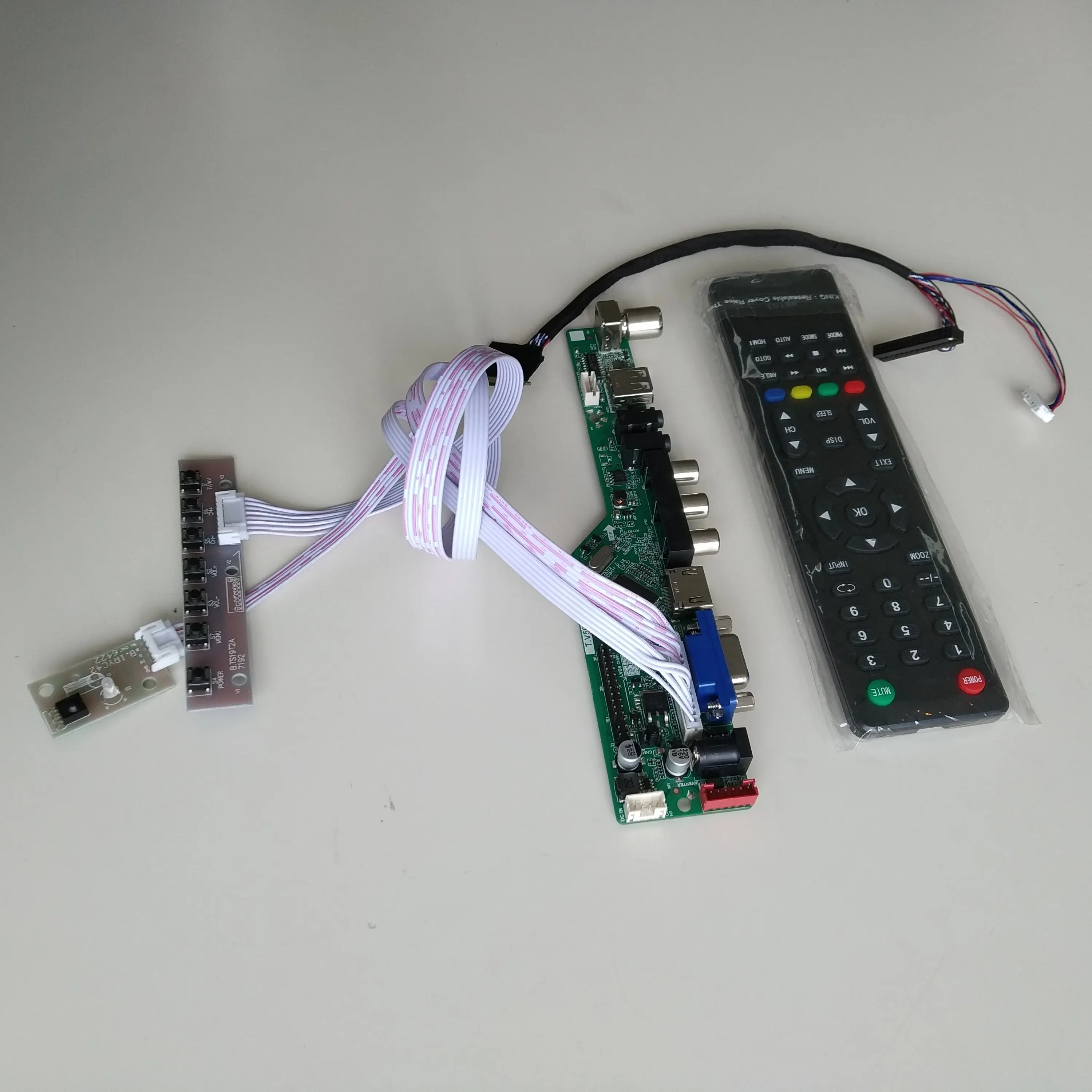 ТВ HDMI совместимый VGA AV USB Аудио ЖК светодиодный контроллер платы Комплект сделай