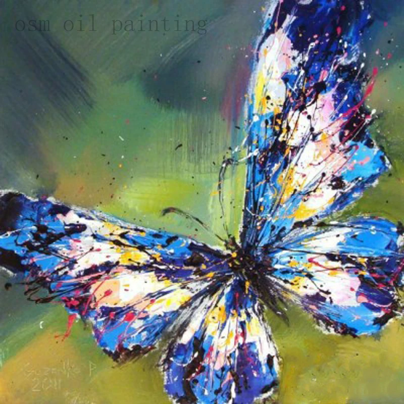 High Skill Handmade Knife Animal Oil Painting Big Blue Butterfly Pictures for Living Room Decoration Hand-Painted Wall Art
High Skill Handmade Knife Animal Oil Painting Big Blue Butterfly Pictures for Living Room Decoration Hand-Painted Wall Art