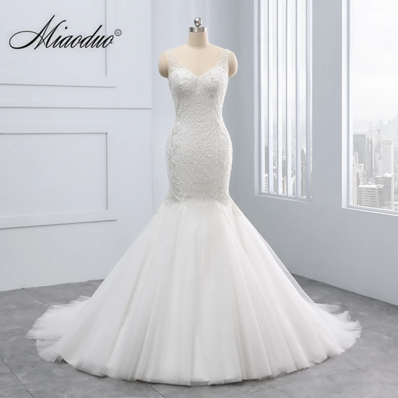 Miaoduo Lace Wedding Dresses Mermaid Bridal Dress 2022 White Bridal Gown Plus Size vestidos de noiva with Beading Pearls
Miaoduo Lace Wedding Dresses Mermaid Bridal Dress 2022 White Bridal Gown Plus Size vestidos de noiva with Beading Pearls