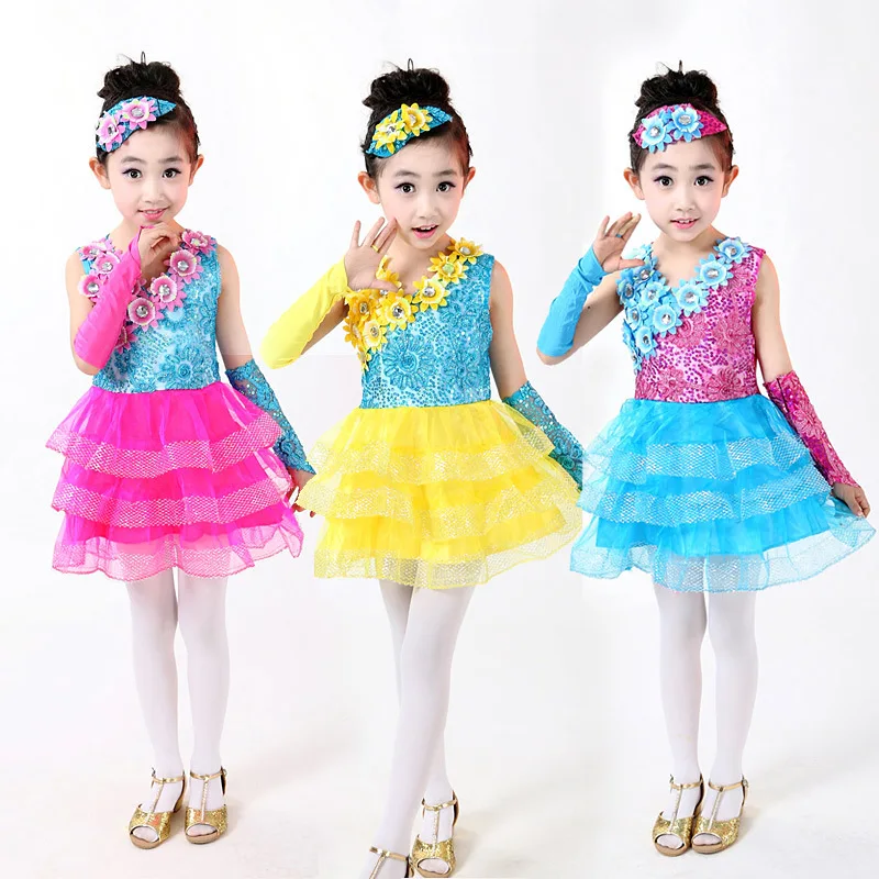 2018 new Bright color Popular Kids Dancewear Girls Latin Modern Stage Performance Costume Sequined Dancing Clothing Stage dress
2018 new Bright color Popular Kids Dancewear Girls Latin Modern Stage Performance Costume Sequined Dancing Clothing Stage dress
